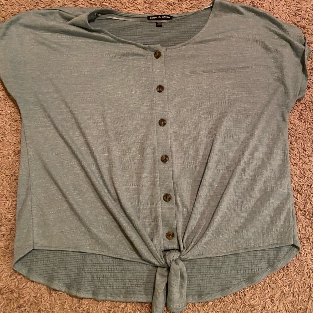 Cable and Gauge blue tshirt